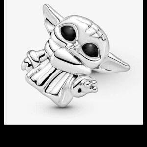 Silver Baby Yoda The Child The Mandalorian Charm Bead!